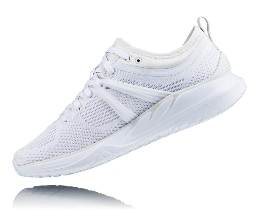 Running Shoes Womens - Hoka One One Tivra - White - MSKBNAY-35